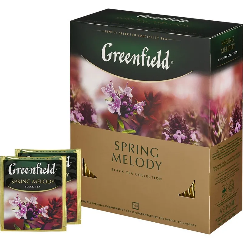 Чай чёрный Greenfield Spring Melody 100 пакетиков