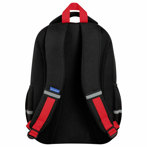 Рюкзак BRAUBERG MOTION, 2 отделения, 3 кармана, «Calm capy», СВЕТЯЩИЙСЯ, 41×28х17 см