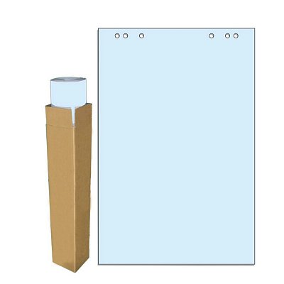 Блок бумаги для флипчарта голубая пастель 68.0×98.0 20 лист.80гр. 