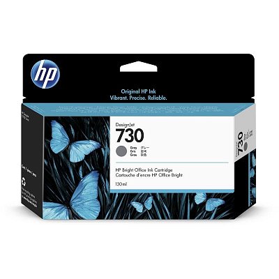 Картридж струйный HP 730 P2V66A серый оригинальный