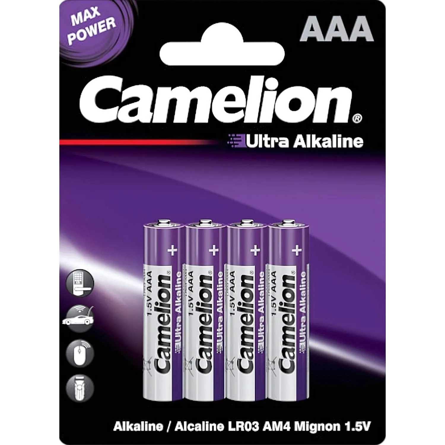превью Батарейка AAA мизинчиковая Camelion Ultra (4 штуки в упаковке)