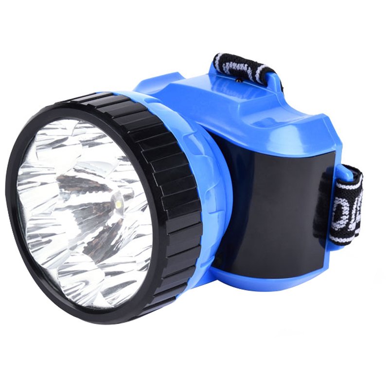 превью Фонарь налобный Smartbuy SBF-25-B, аккумуляторный, светодиодный, 1ВТ + 8 LED, синий