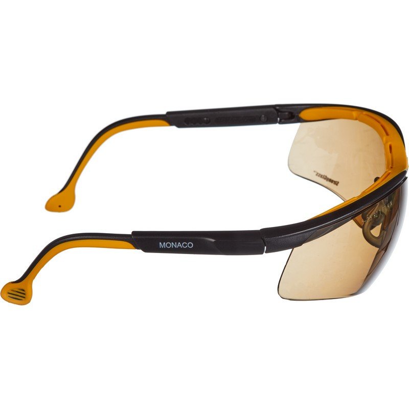 Очки защитные открытые универсальные РОСОМЗ О50 Monaco коричневые (15044)