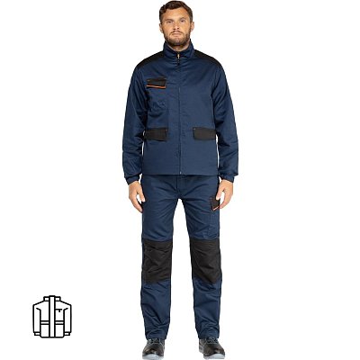 Куртка летняя муж MACH1 Range цв. cиний/оранж, р. L (арт. M1VE2BMGT)