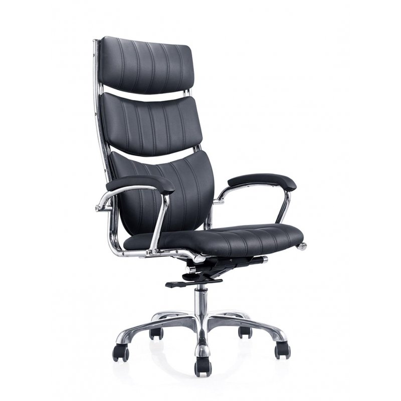 Кресло для руководителя Easy Chair 520 ML черное (кожа/пластик/металл ...