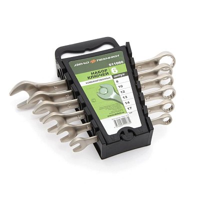 Набор ключей комбинированных, 6 шт (8-17 мм) Дело Техники 511060