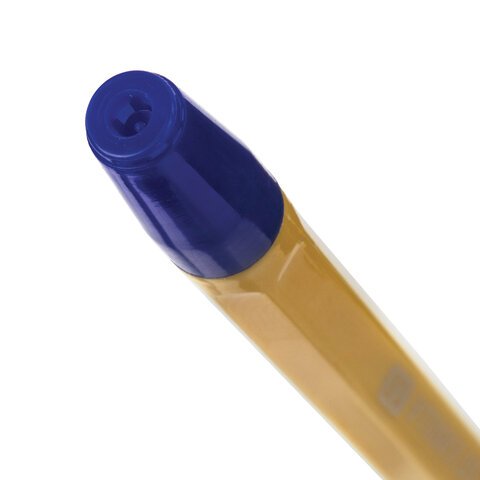 Ручка шариковая масляная с грипом BRAUBERG «i-Rite GT Vanilla», СИНЯЯ, корпус кремовый, узел 1 мм, 143304