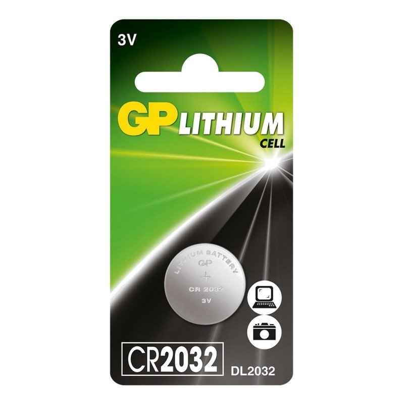 Элементы питания батарейка GP CR2032, 3V, литий, бл/1