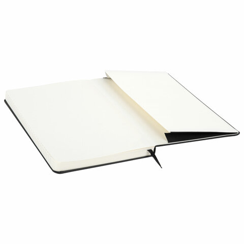 Блокнот А5 (130×210 мм), BRAUBERG ULTRA, балакрон, 80 г/м2, 96 л., линия, черный