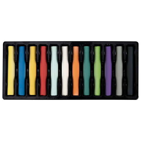 Пастель сухая художественная BRAUBERG ART «Летние ночи», 12 цветов, круглое сечение