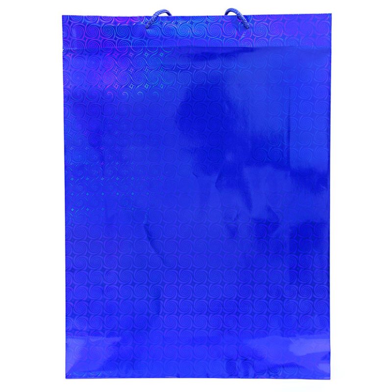 Пакет подарочный Голография (45×33×10 см, 12 штук в упаковке)