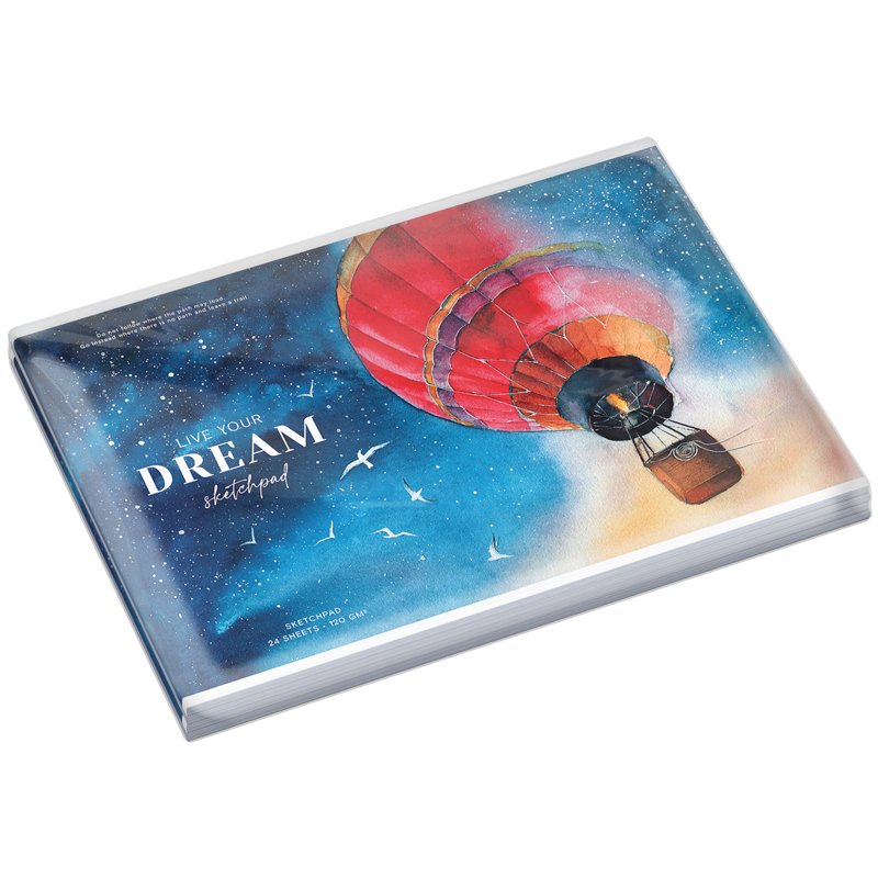 Альбом для рисования 24л., А4, на скрепке Greenwich Line «Dream above», 120 г/м2
