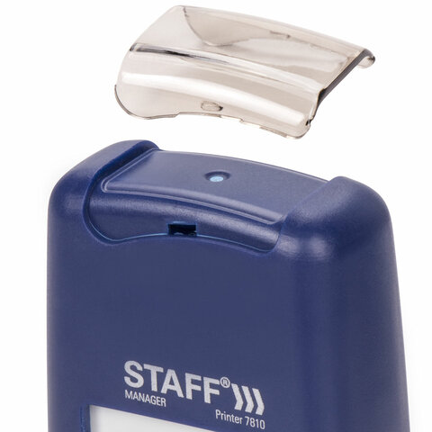 Датер-мини STAFF, месяц цифрами, оттиск 22×4 мм, «Printer 7810 BANK»