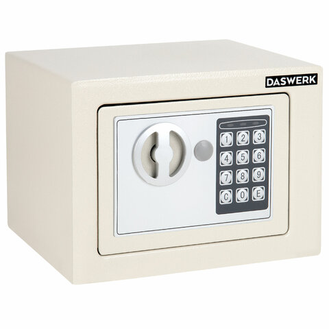 Сейф мебельный DASWERK SC-170EL (170×230х170 мм), электронный замок, бежевый