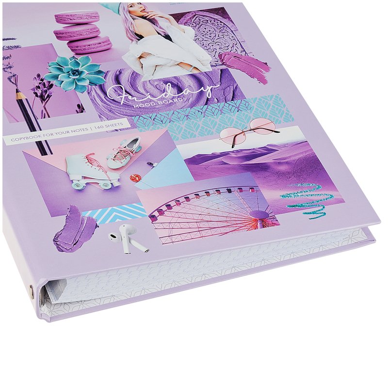 Тетрадь на кольцах А5, 160л., 7БЦ, ArtSpace «Стиль. Mood board», глянцевая ламинация