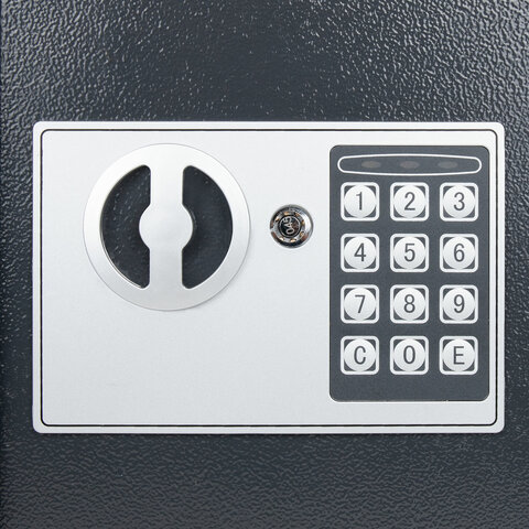 Сейф мебельный DASWERK SC-300EL (300×380х300 мм), электронный замок, графит