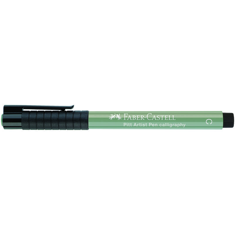 Ручка капиллярная Faber-Castell «Pitt Artist Pen Calligraphy» цвет 272 теплый серый III, С=2.5мм, пишущий узел каллиграфический