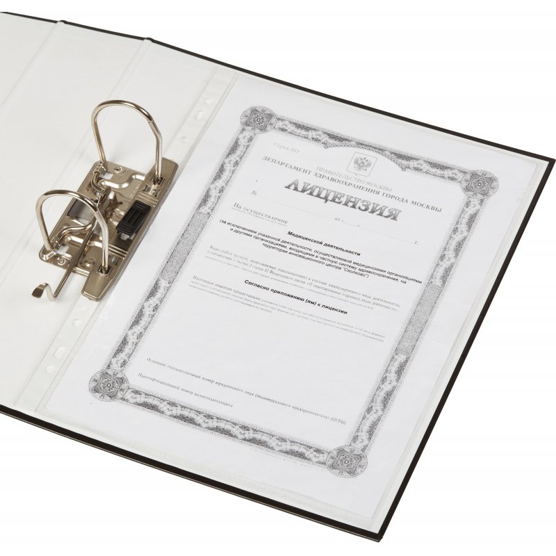 Папка-регистратор Attache Digital, черн. лам. карт,75мм