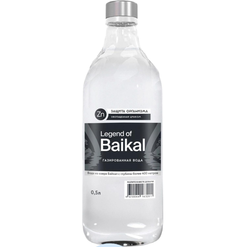 Вода минеральная Legend of Baikal Защита организма газ стекло 0.5л