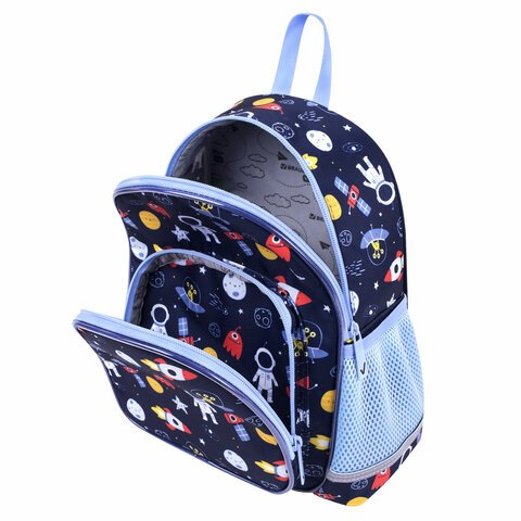 Рюкзак BRAUBERG KIDS PLAY детский, 1 отделение, 3 кармана, «In space», 29×23х12 см
