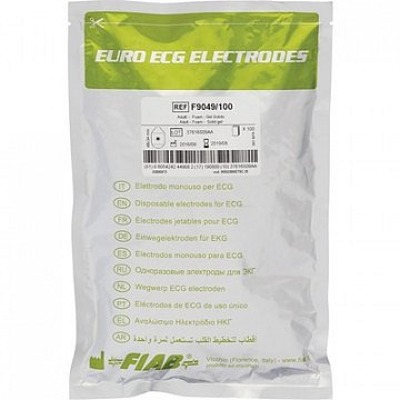 Электроды для ЭКГ однораз.48×34мм, пена, универс. Fiab F9049 100шт/уп