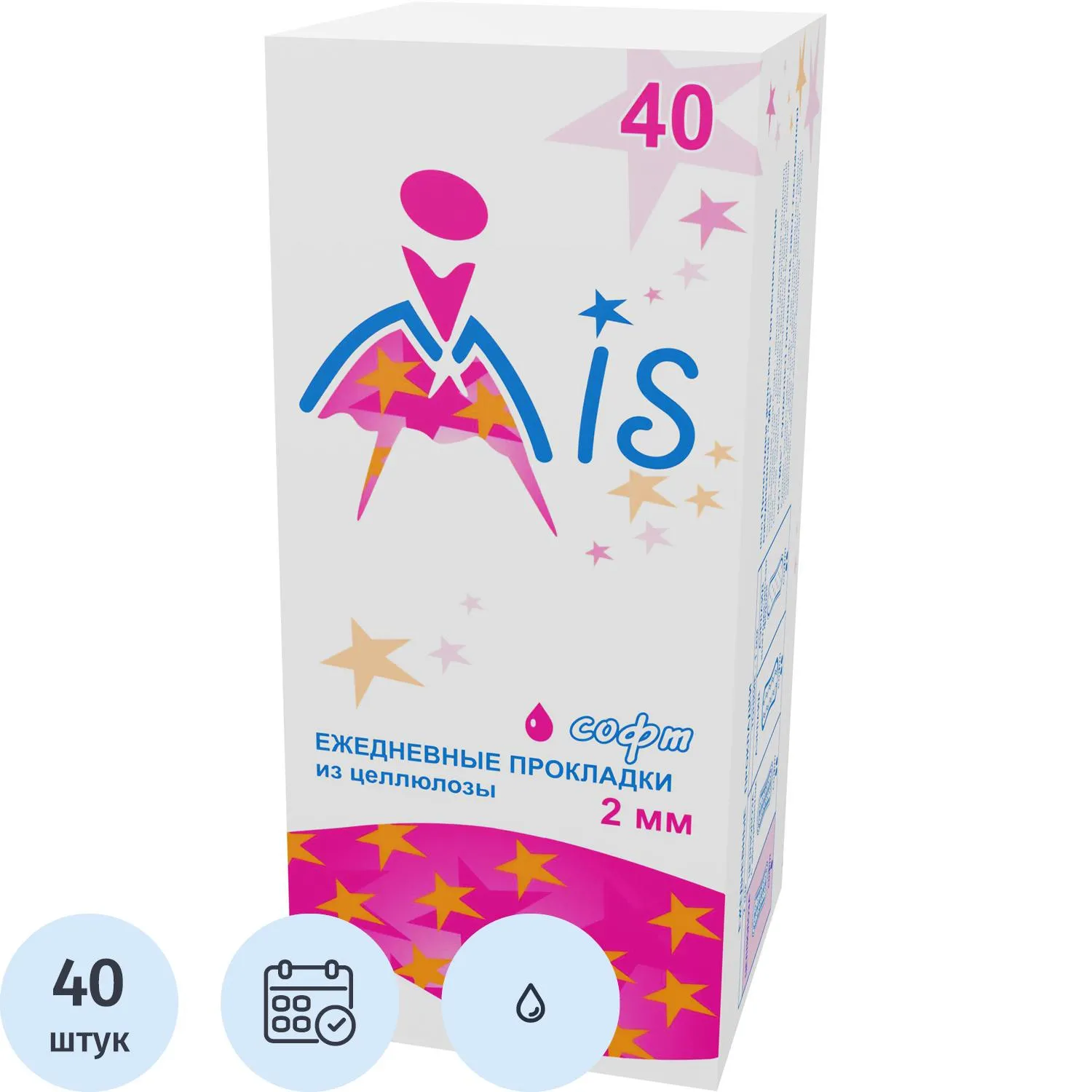 Прокладки женские ежедневные Mis (40 шт. в упаковке)