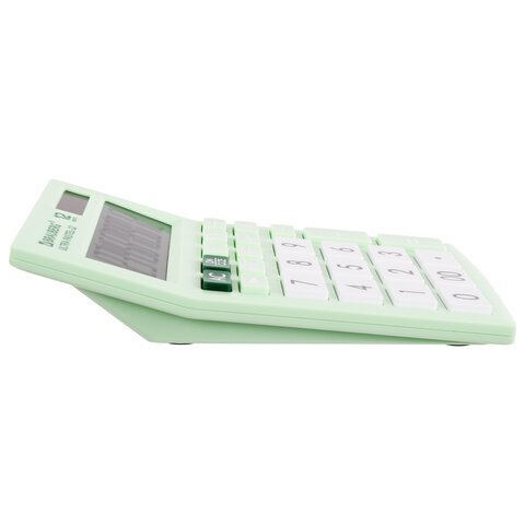 Калькулятор настольный BRAUBERG ULTRA PASTEL-12-LG (192×143 мм), 12 разрядов, двойное питание, МЯТНЫЙ