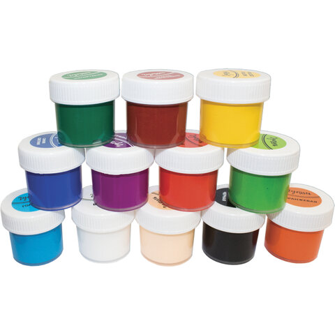 Гуашь ЛУЧ «Школа творчества», 12 цветов по 20 мл, без кисти, картонная упаковка, 29С 1753-08