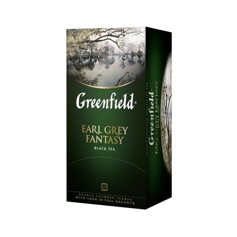 Чай Greenfield Earl Grey Fantasy (черный фольгир., 25пак/уп)