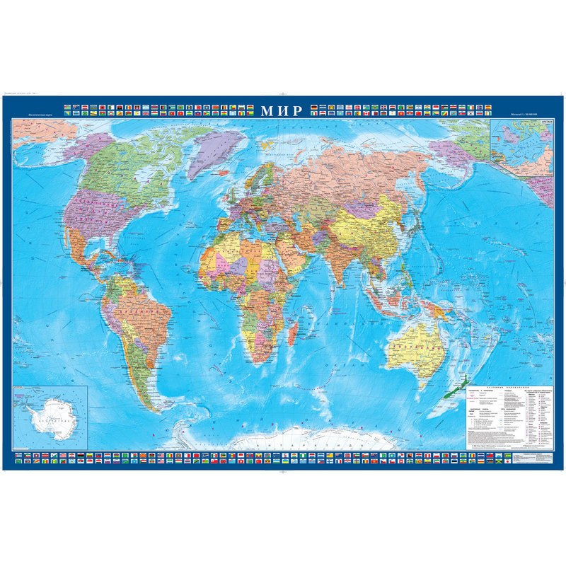 Настенная политическая карта мира 1:34 млн - купить в Москве оптом и врозницу в интернет-магазине Deloks