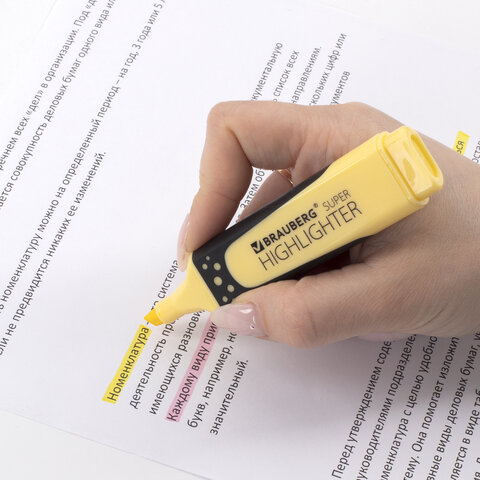 Набор текстовыделителей BRAUBERG 2 шт., ВАНИЛЬ/ПАСТЕЛЬНЫЙ РОЗОВЫЙ, «SUPER PASTEL», линия 1-5 мм