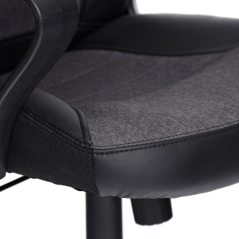 Кресло игровое Easy Chair Impreza черное/серое/металлик (искусственная кожа/сетка/ткань/пластик)