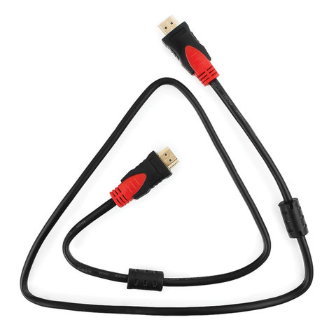 Кабель HDMI, 1 м, CABLEXPERT, M-M, 2 фильтра, для передачи цифрового аудио-видео