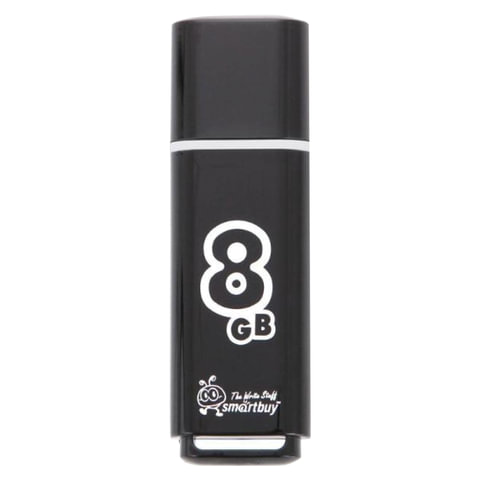 превью Флеш-память SmartBuy Glossy series 8GbUSB 2.0 черная