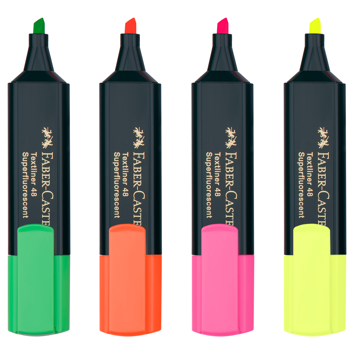 Набор текстовыделителей Faber-Castell «48» 04цв., 1-5мм, картон. уп. 