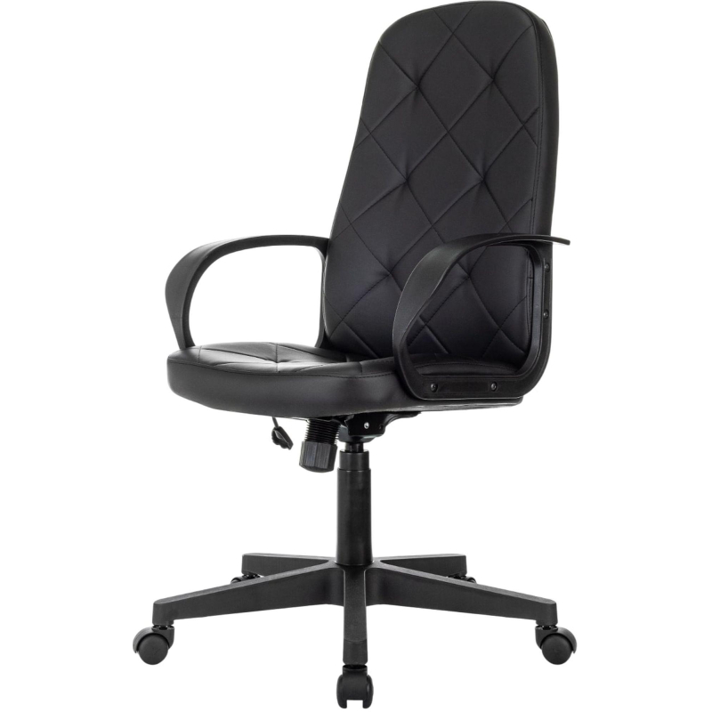 Кресло VB_EChair 602 PU черный эко. кожа крестов. пластик