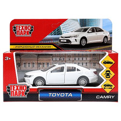 Машина игрушечная Технопарк «Toyota Camry», TOYOTA, металл., 12см, белый, инерционная, с подвижными элементами