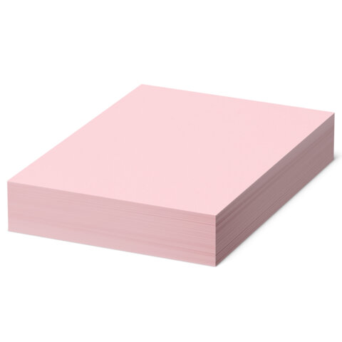 Бумага цветная BRAUBERG, А4, 80 г/м2, 500 л., пастель, розовая, для офисной техники, 