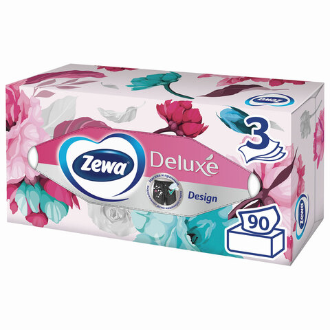 Салфетки Zewa Soft (20×20,5см, 3-слойные, белые, 90 штук)