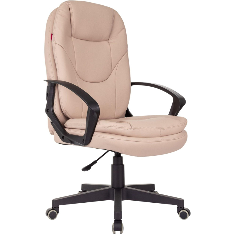 Кресло VB_EChair 668LT PU бежевый эко. кожа крестов. пластик