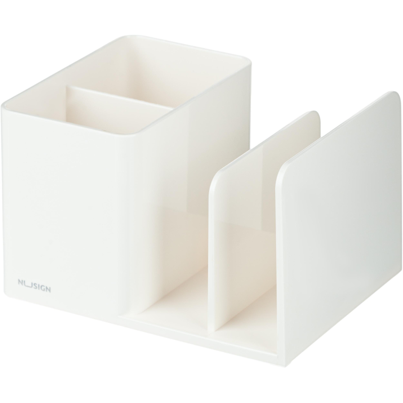 Подставка-органайзер д/канц. мел Deli NuSign ENS950white 120×155х96 4отд бел