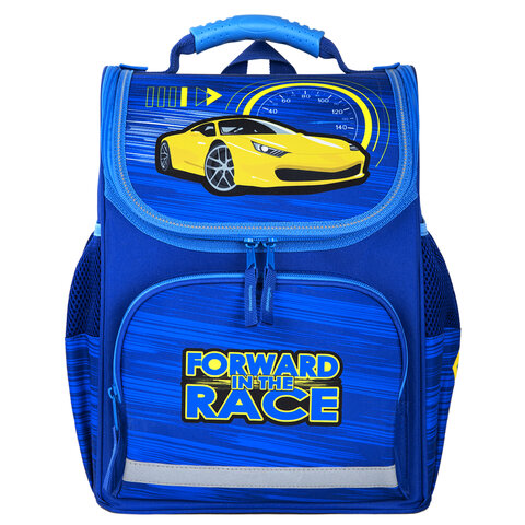 Ранец ПИФАГОР BASIC, с эргономичной спинкой, «Racing car», 35×28х18 см