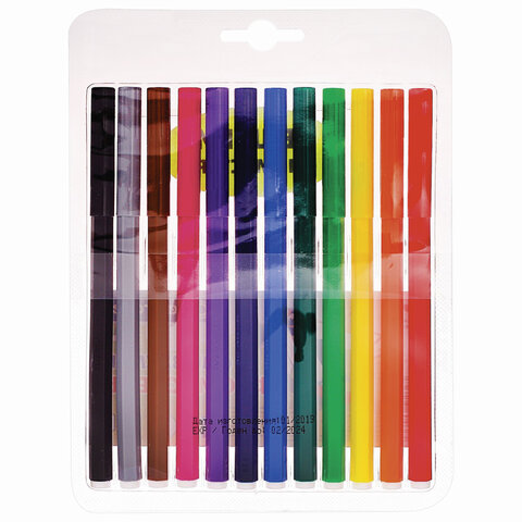 Фломастеры Centropen «Washable», 12цв., смываемые, блистер