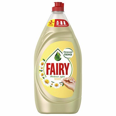 Средство для мытья посуды 1.35 л FAIRY (Фейри) Нежные руки, «Ромашка и витамин Е»