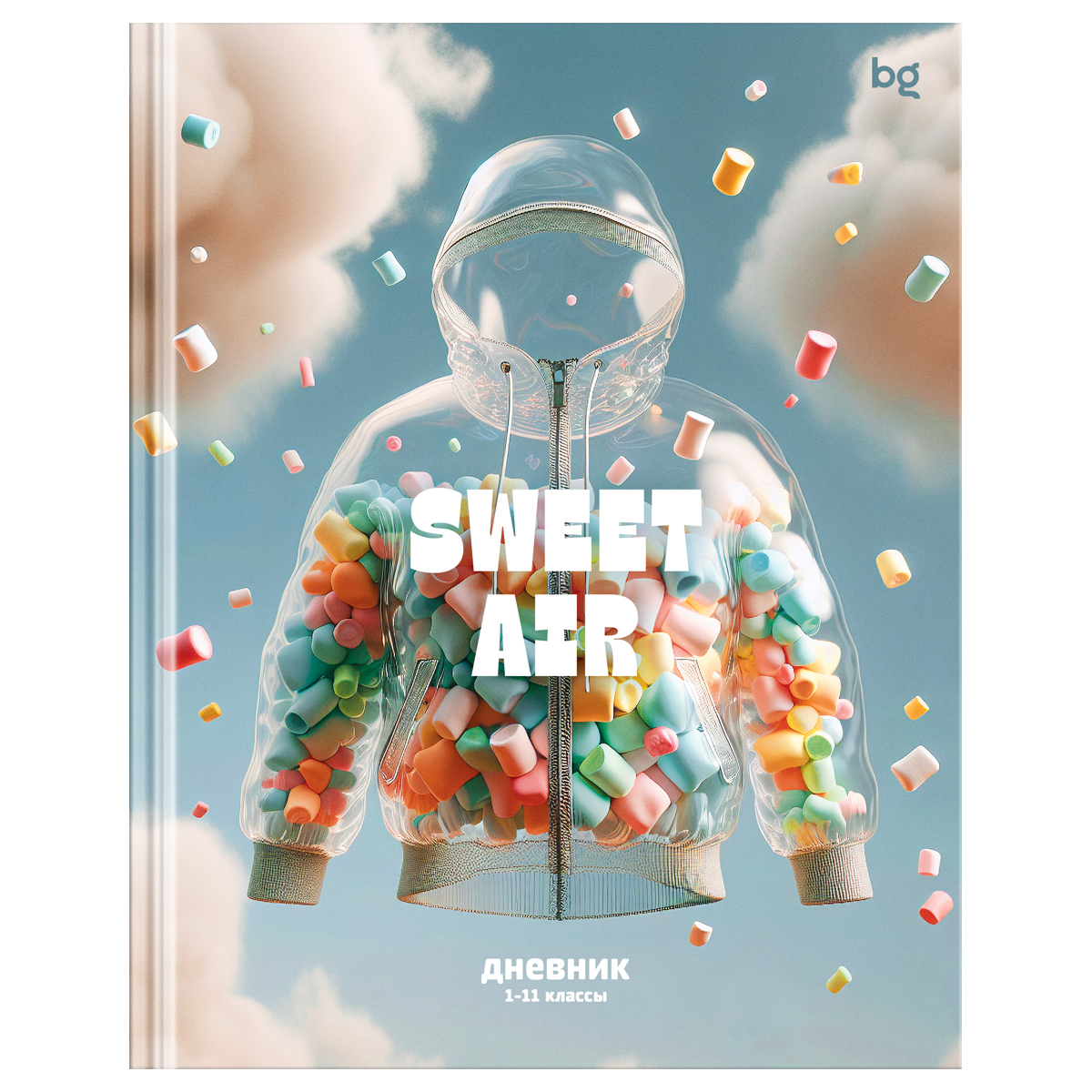 превью Дневник 1-11 кл. 48л. (твердый) BG «Sweet air», soft-touch ламинация