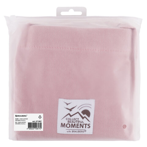 Сумка-шоппер BRAUBERG MOMENTS, вельвет, 35×30 см, розовый