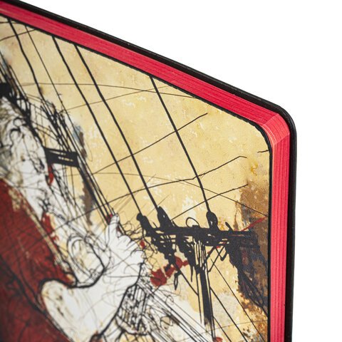 Блокнот А5 (143×210 мм), BRAUBERG VISTA «Jazz», под кожу, гибкий, 80 л. 