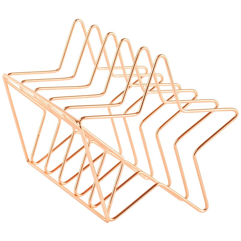 превью Подставка для бумаг и писем MESHU «Rose Gold. Stars», металл, 6 секций