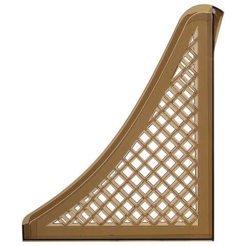 Лоток вертикальный для бумаг BRAUBERG ECO, 240×80х290 мм, сетчатый, дымчатый