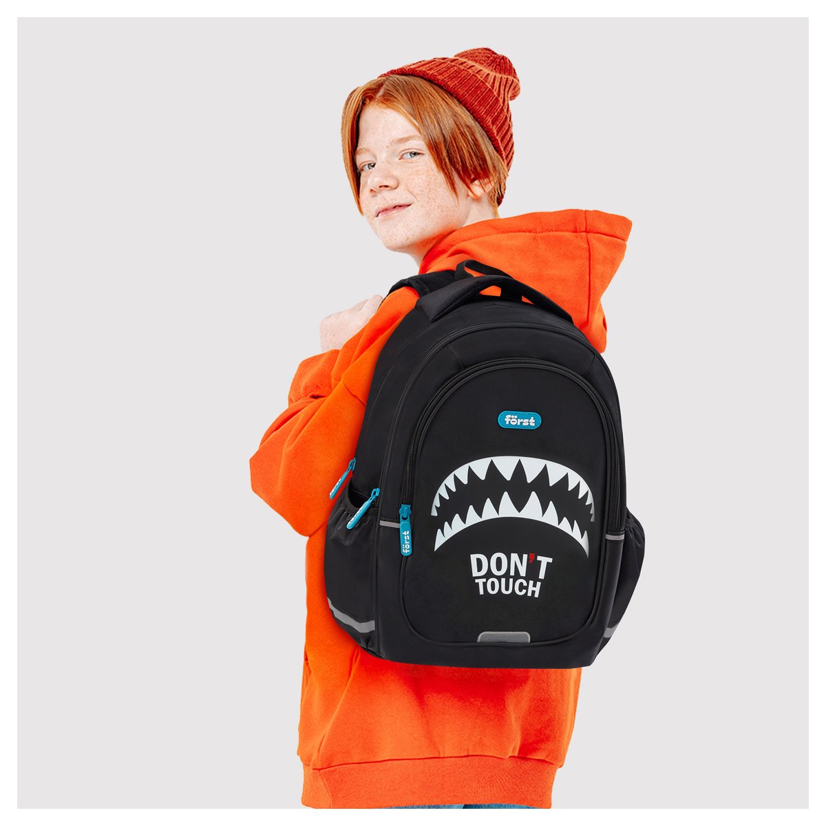 Рюкзак Först F-Cute «Angry» 37×29×17см, 3 отделения, 2 кармана, анатомическая спинка